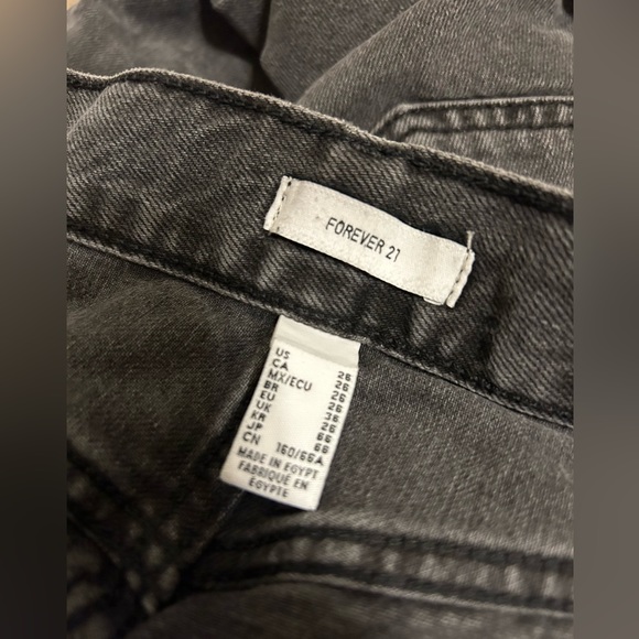 Forever 21 grey jeans size 26 -free shipping - Picture 3 of 3